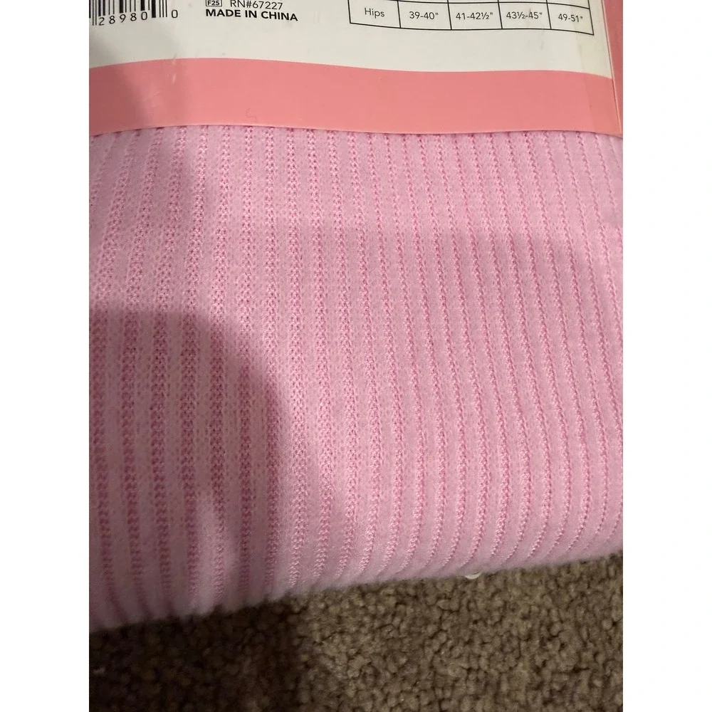 Bobbie Brooks Sleep Shirt Pink Ribbed Knit Long Sleeve Cozy Core Large L NEW